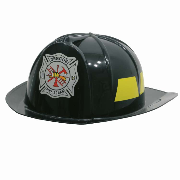 Brandweerhelm - zwart voor volwassenen