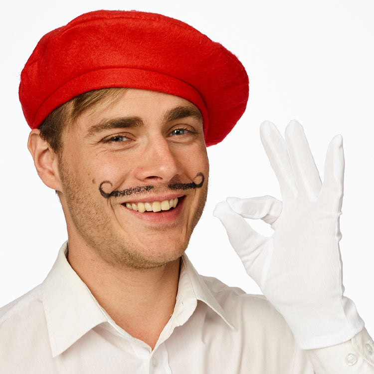 Franse beret - rood of zwart