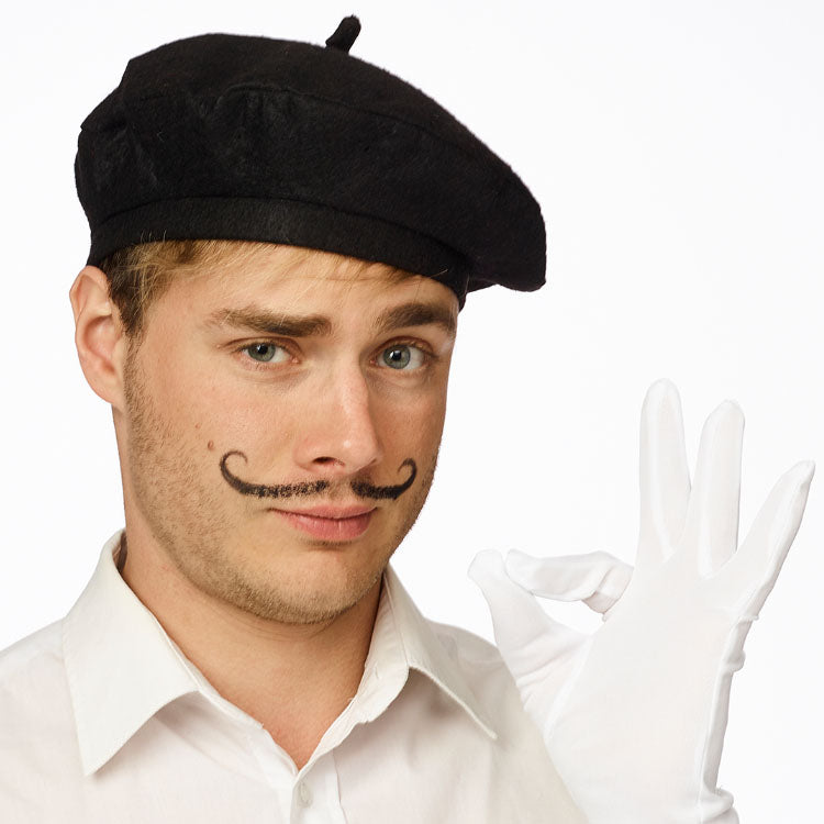 Franse beret - rood of zwart