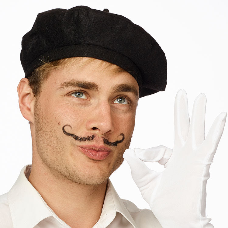 Franse beret - rood of zwart