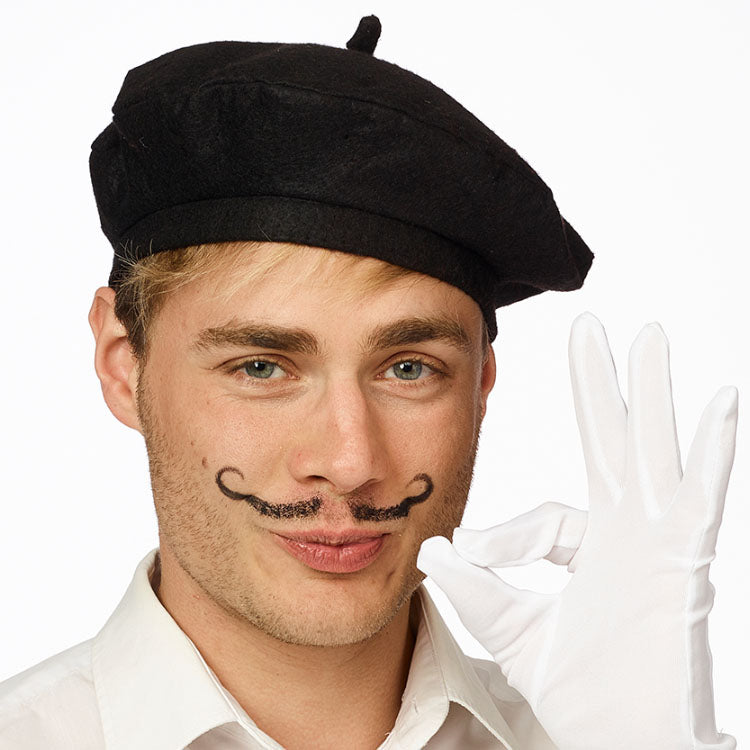 Franse beret - rood of zwart