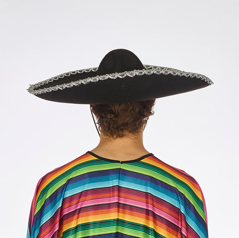 Mexicaanse sombrero - zwart