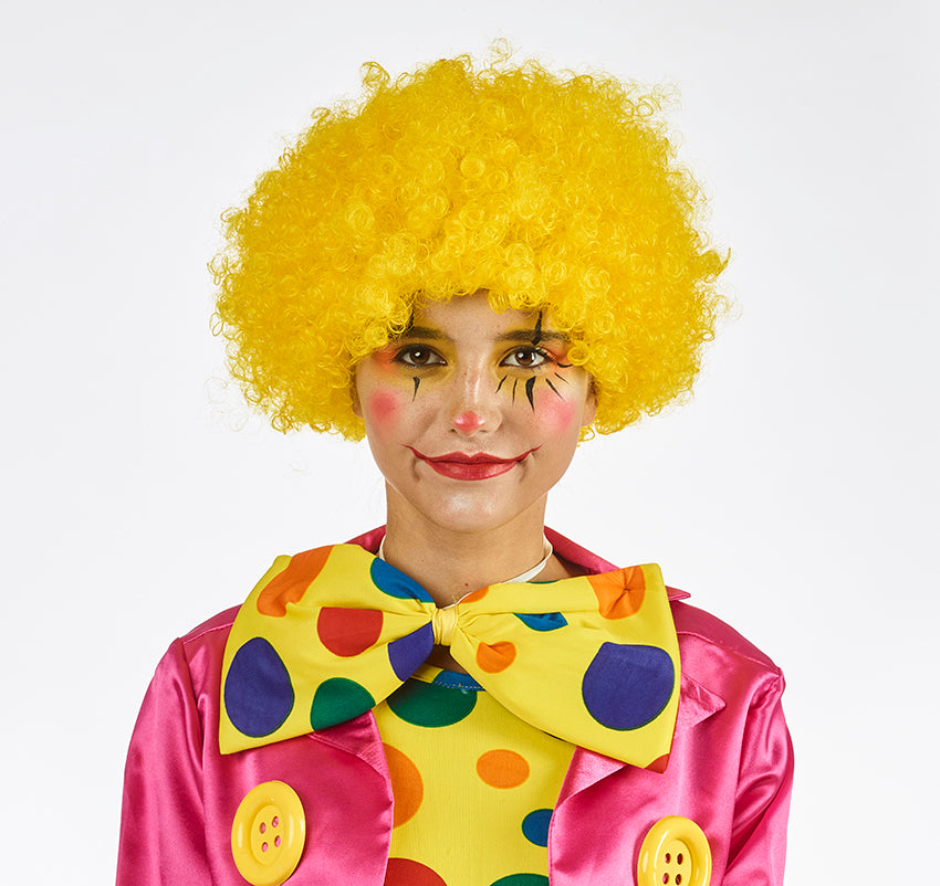 Pruik krullenbol - korte krullen - verschillende kleuren