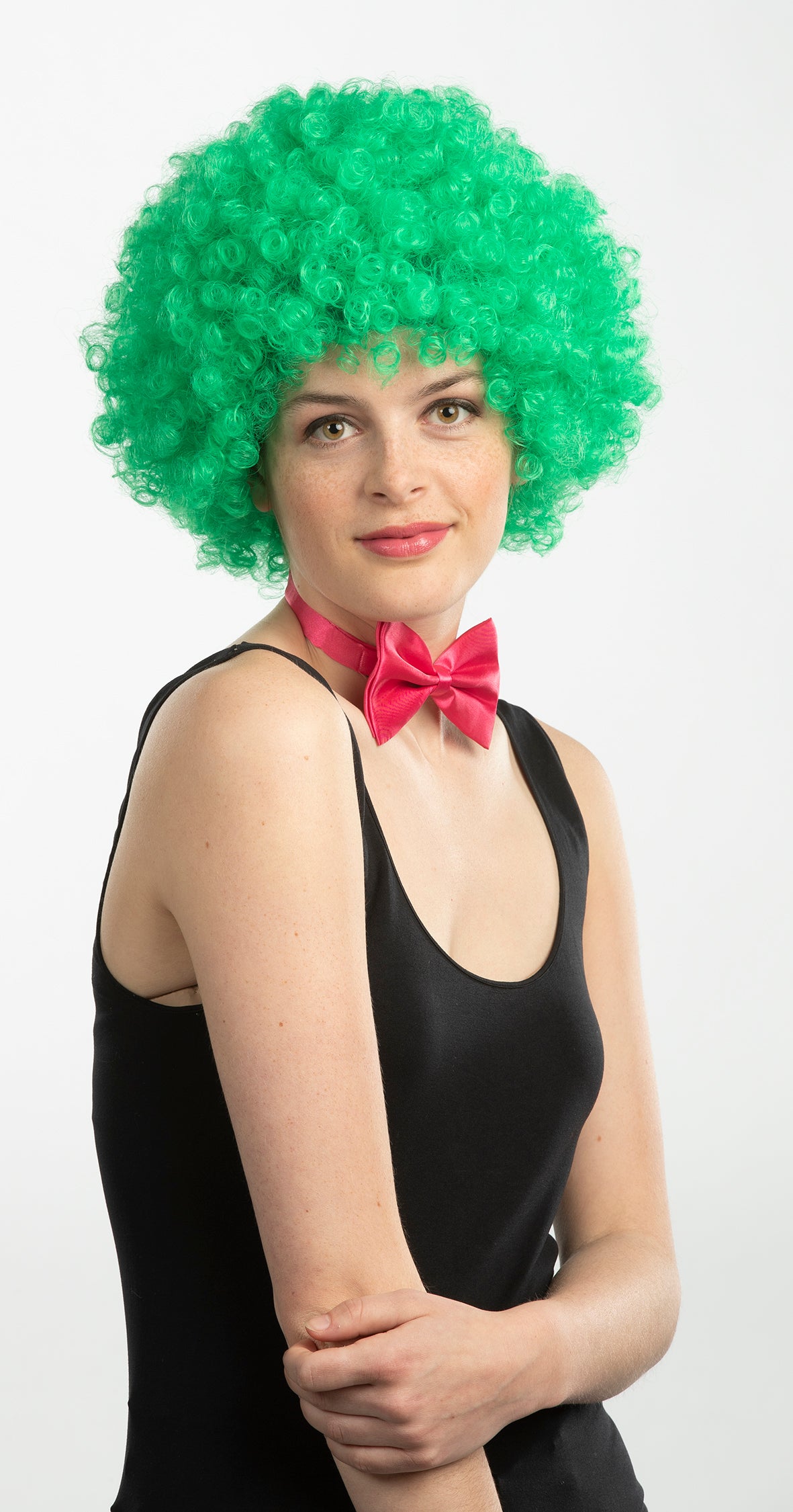 Pruik krullenbol - korte krullen - verschillende kleuren