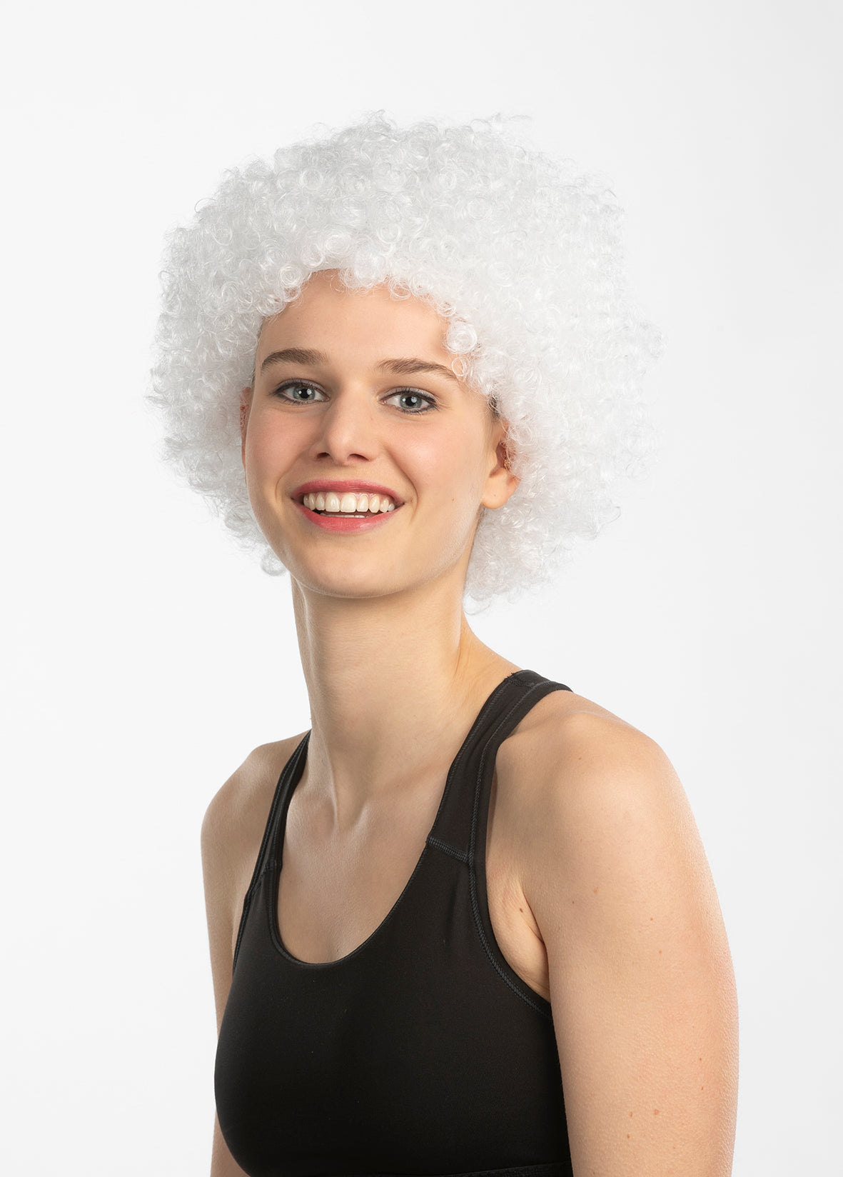 Pruik krullenbol - korte krullen - verschillende kleuren