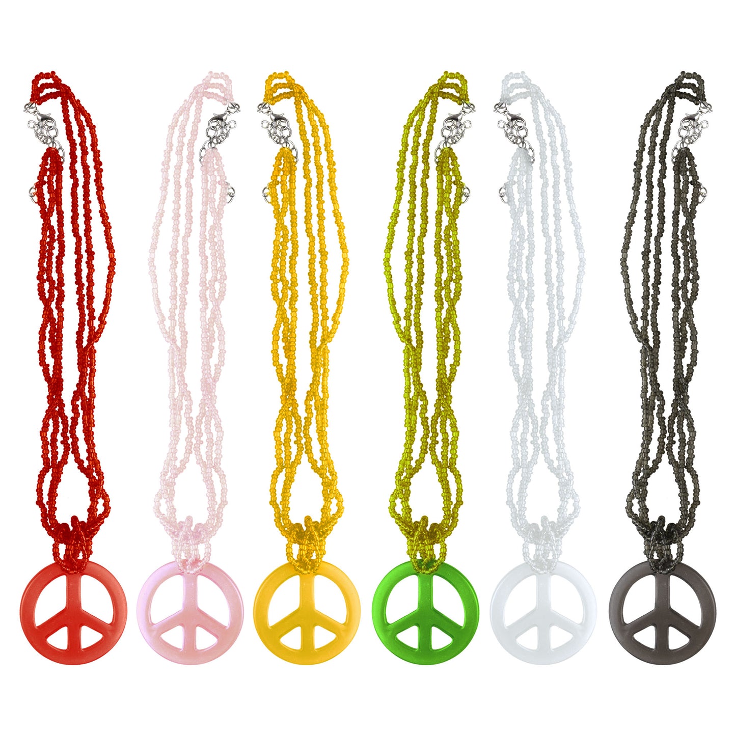 Halsketting peace met parels