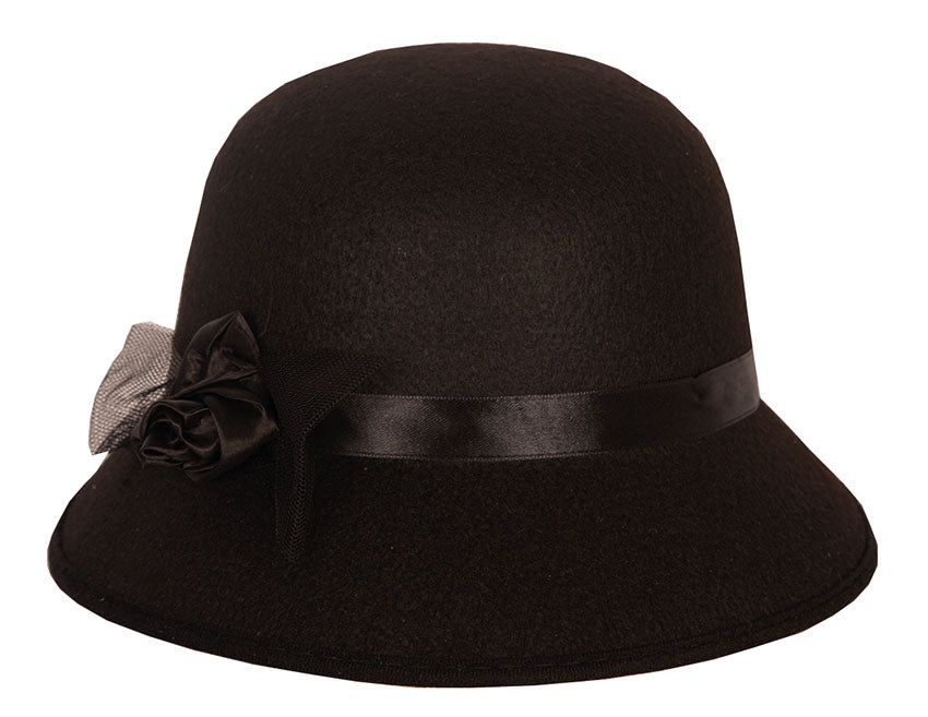 Zwarte hoed jaren 20