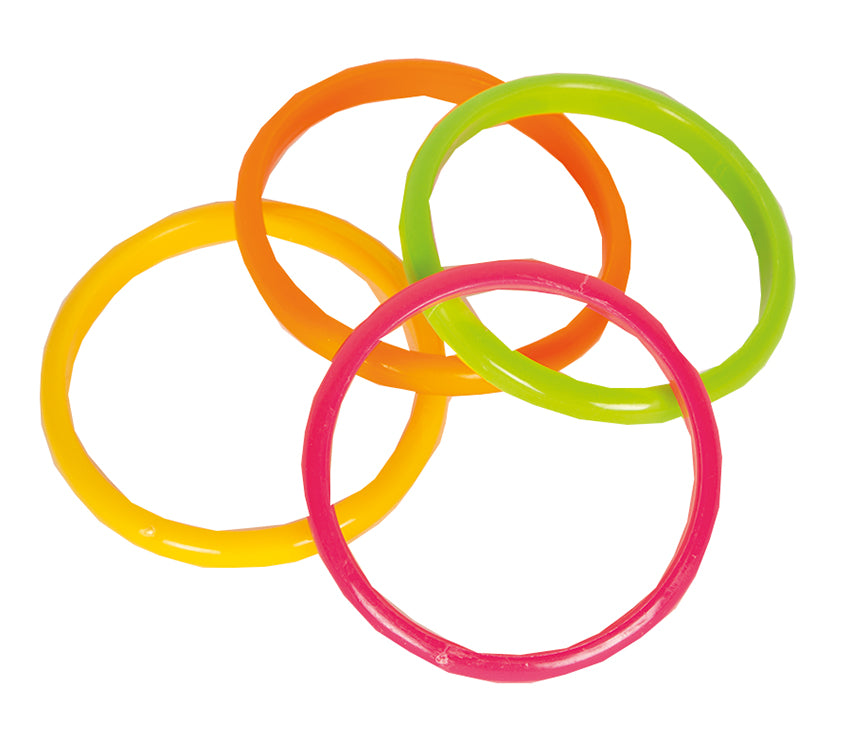 Set met 4 fluo armbanden