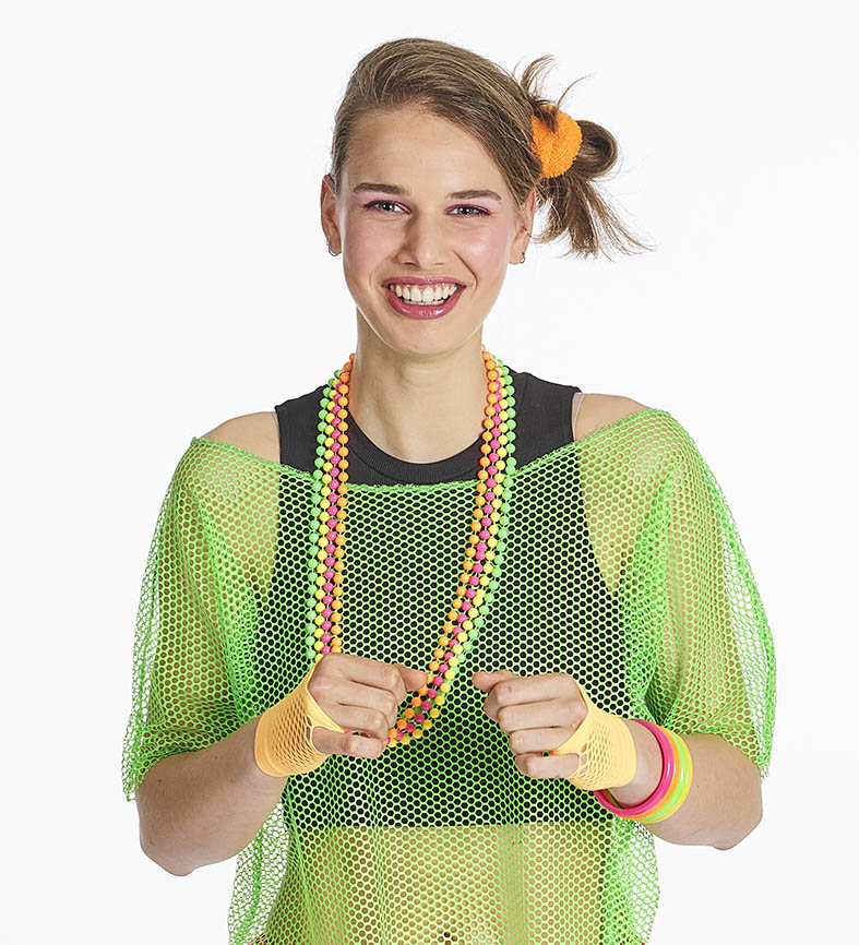 Set met 4 fluo armbanden