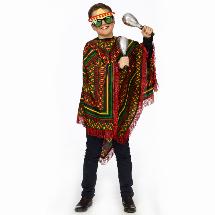 Mexicaanse poncho voor kinderen