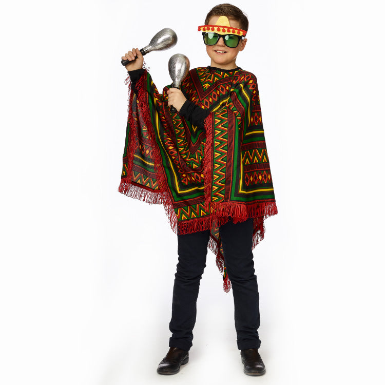 Mexicaanse poncho voor kinderen