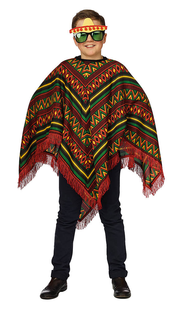 Mexicaanse poncho voor kinderen