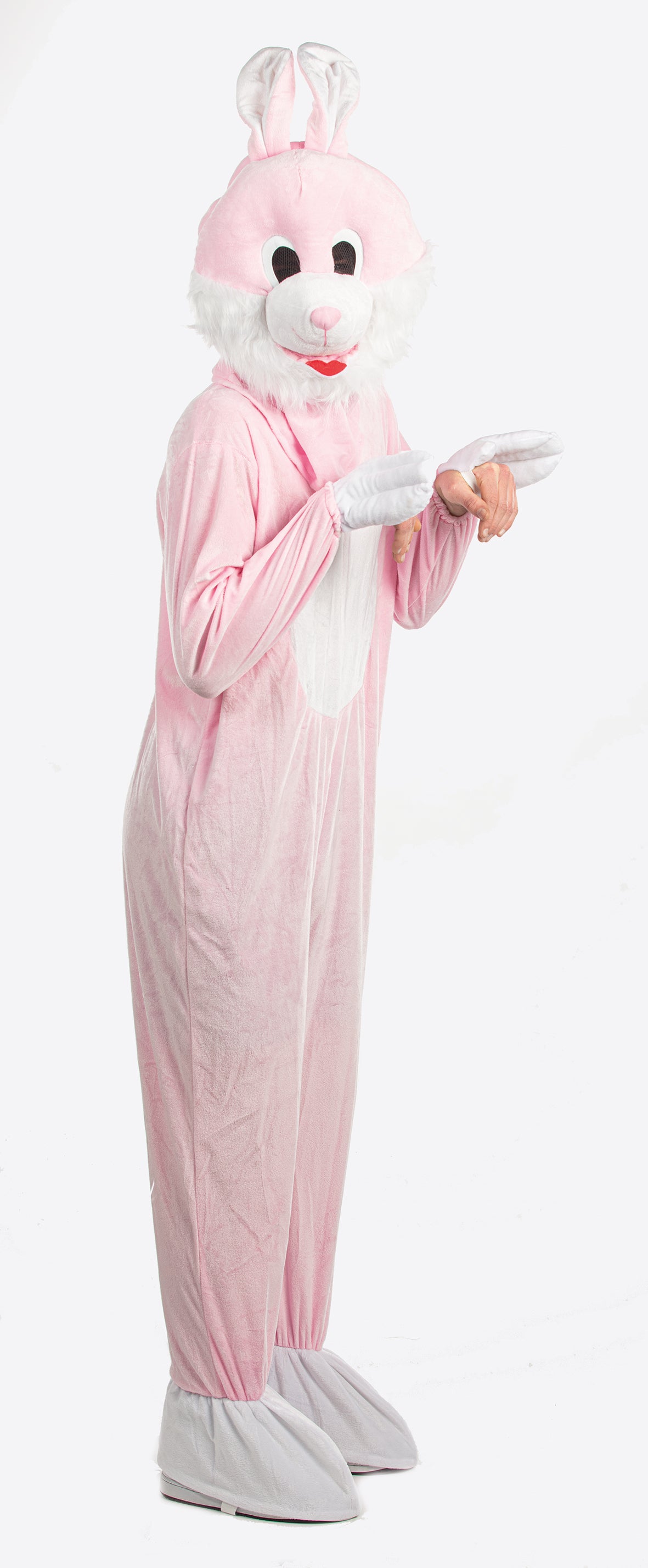 Kostuum roze konijn