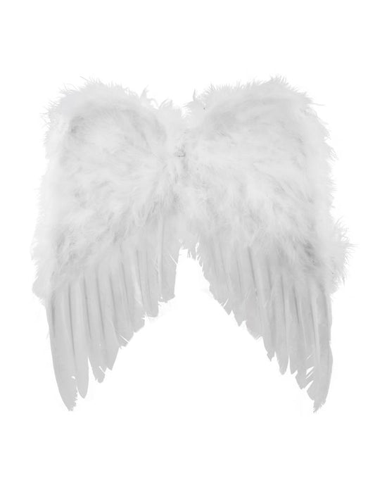 Vleugels engel met witte veren