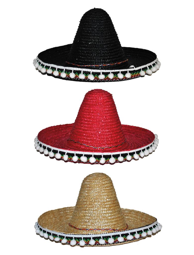 Mexicaanse sombrero in stro - 60cm